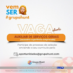 Vaga de Auxiliar de Serviços Gerais em Manaus/AM