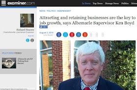 Examiner.com Albemarle County Virginia Supervisor Ken Boyd business commerce
