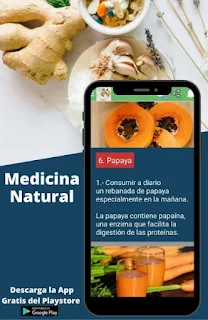 App Medicina Natural Papaya Zanahoria