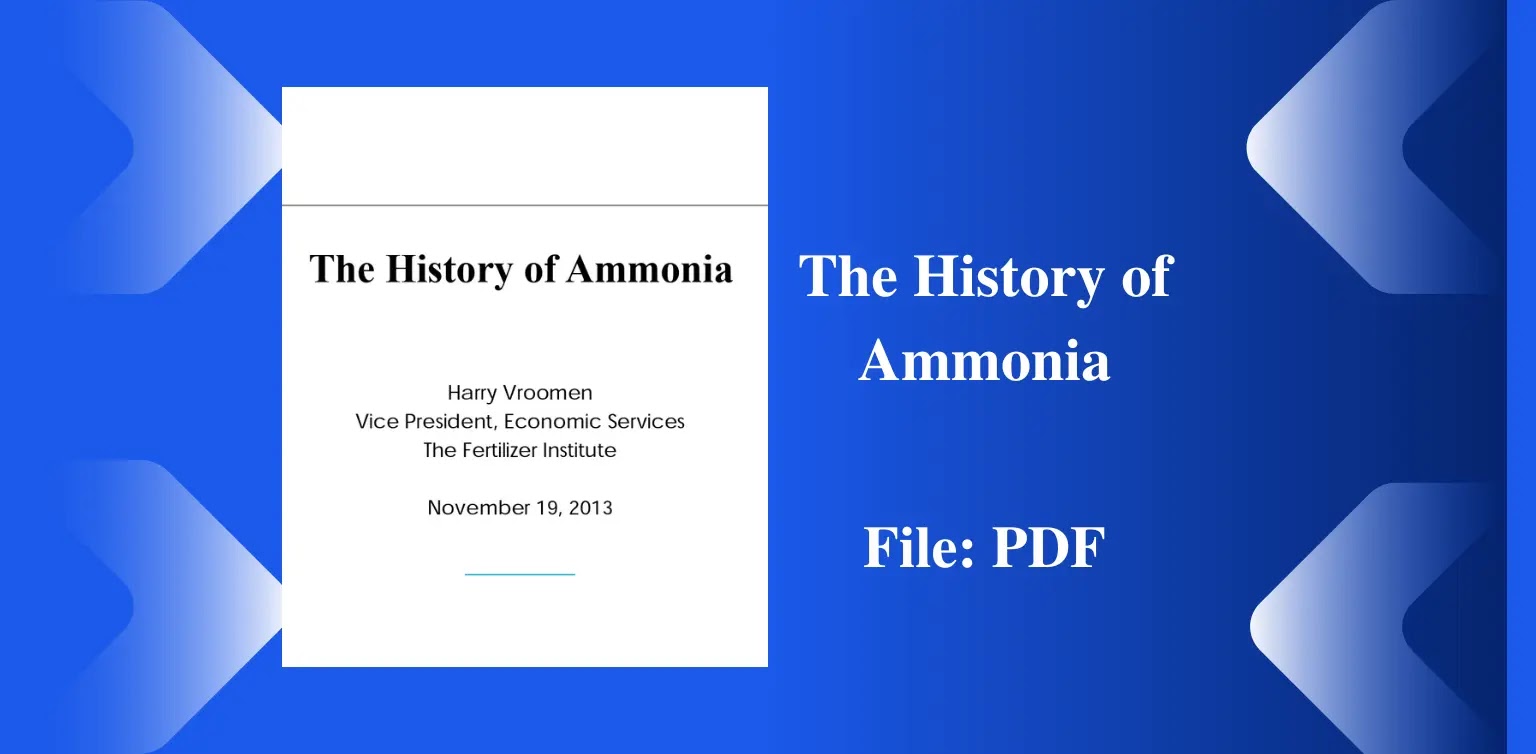 The History of Ammonia (PDF)