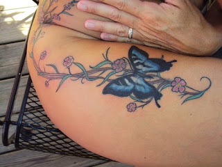 Sexy Butterfly Flower Tattoos For Women