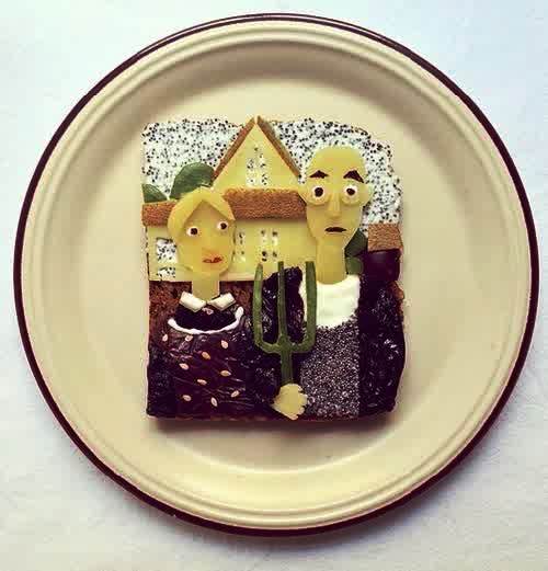 food art, toast project by Ida Skivenes