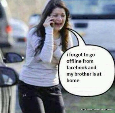 Forgot to offline from Facebook at home