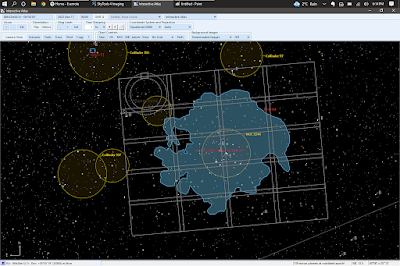 SkyTools atlas chart with mosaic outlines - Rosette