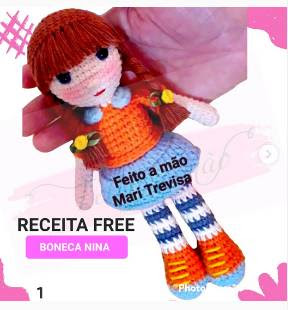 PATRON GRATIS MUÑECA AMIGURUMI 57353