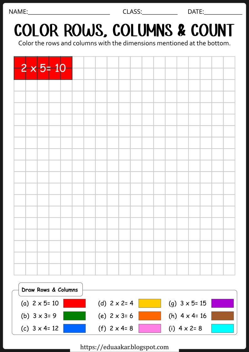 Multiplication Row And Column