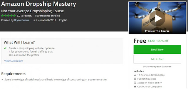 [100% Off] Amazon Dropship Mastery| Worth 120$