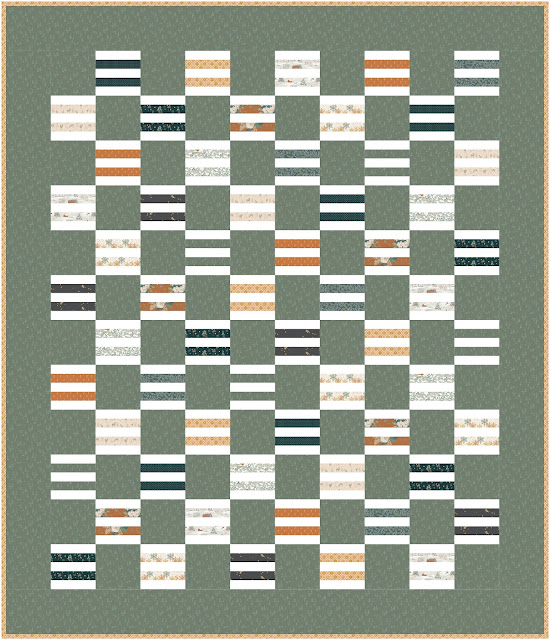 Sandalwood bonus quilt in Juniper by Sharon Holland for Art Gallery Fabrics