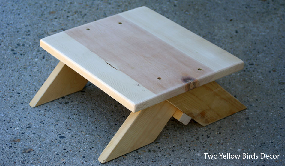 wood folding step stool plans