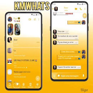 Yellow & White Theme For YOWhatsApp & Fouad WhatsApp By Marcos