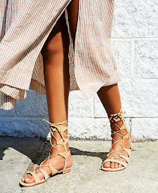 How to wear lace up sandals summer trend gladiators