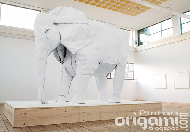  Origami  Gajah  Ukuran Gajah  Asli Hanya Dengan Satu Kertas 