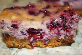 mustard blackcurrant cheesecake