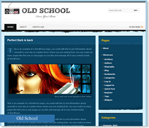 Old School Wordpress Theme, school themes, school templates