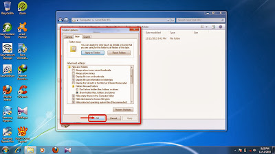 How to show hidden folder and files in windows 7 step13