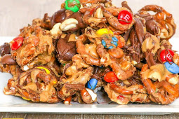 Quick Chocolate Peanut Butter Pretzel Mix