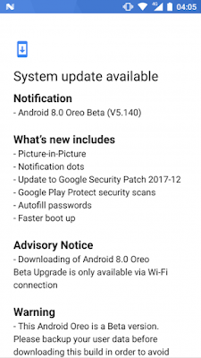 Update Android Oreo on Nokia 5