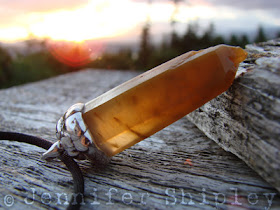 Golden Healer With Actinolite Needles Pendant from http://www.etsy.com/shop/DoodlepunkArt