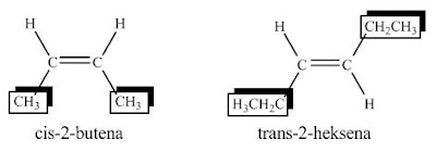 isomer cis-trans alkena