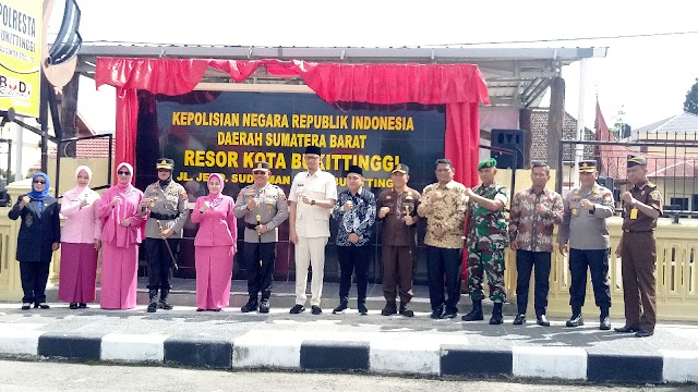 Kapolda Sumbar Resmikan Naik Tipe,  Polres Bukittinggi Menjadi Polresta Bukittinggi.