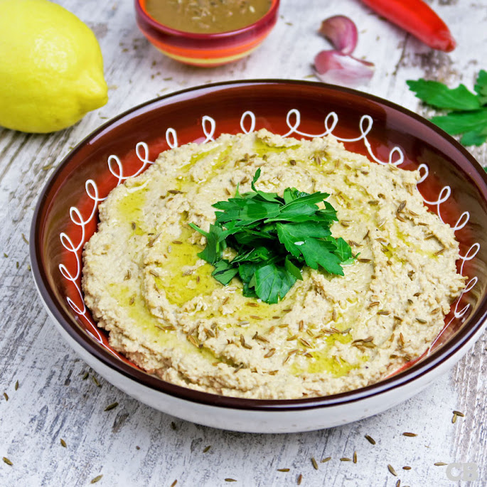 Het meest bekende vegan hapje: hummus!