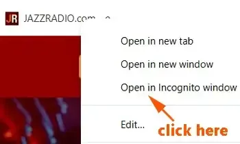 Private Browsing Bypass JazzRadio Paywall