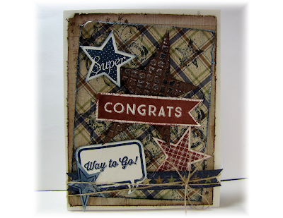 Crafty Colonel Donna Nuce, Close to My Heart Victory Workshop, Elemental, Crazy Good Occasions, Artiste Kudos, Congratulations Card