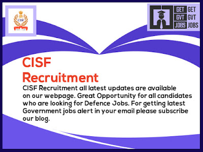 CISF Recruitment Apply Online Form