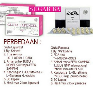 Perbedaan Gluta Panacea dan Gluta Lapunzel Mengenal Perbedaan Gluta Panacea dan Gluta Lapunzel Dalam Kecantikan