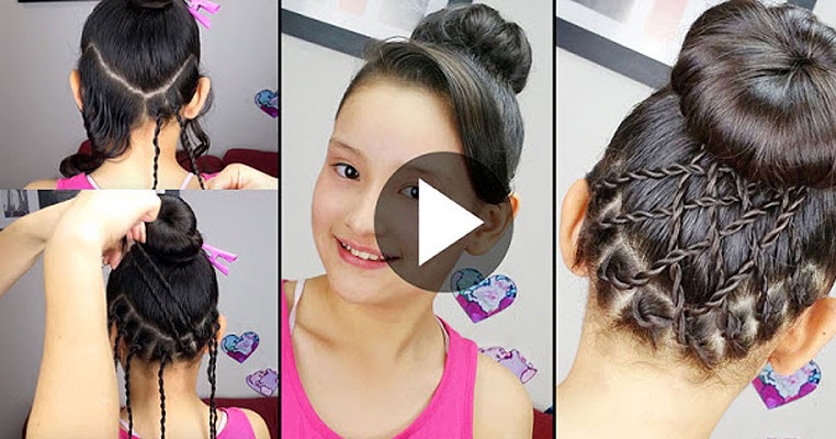 Learn - How To Make Simple Accented Bun Hairstyle, See 
