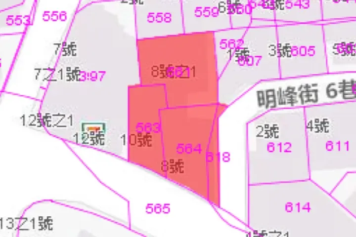 明湖培園法拍屋地籍圖2