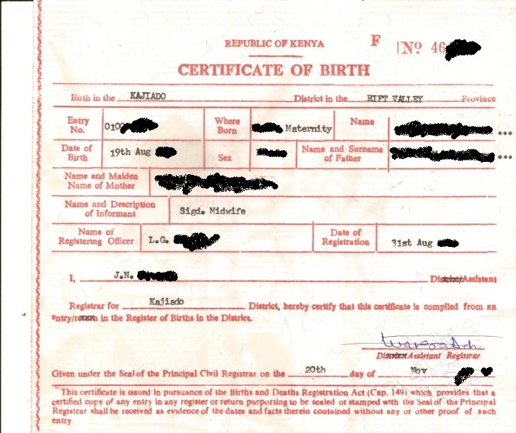 kenyan birth certificate obama. kenyan birth certificate obama