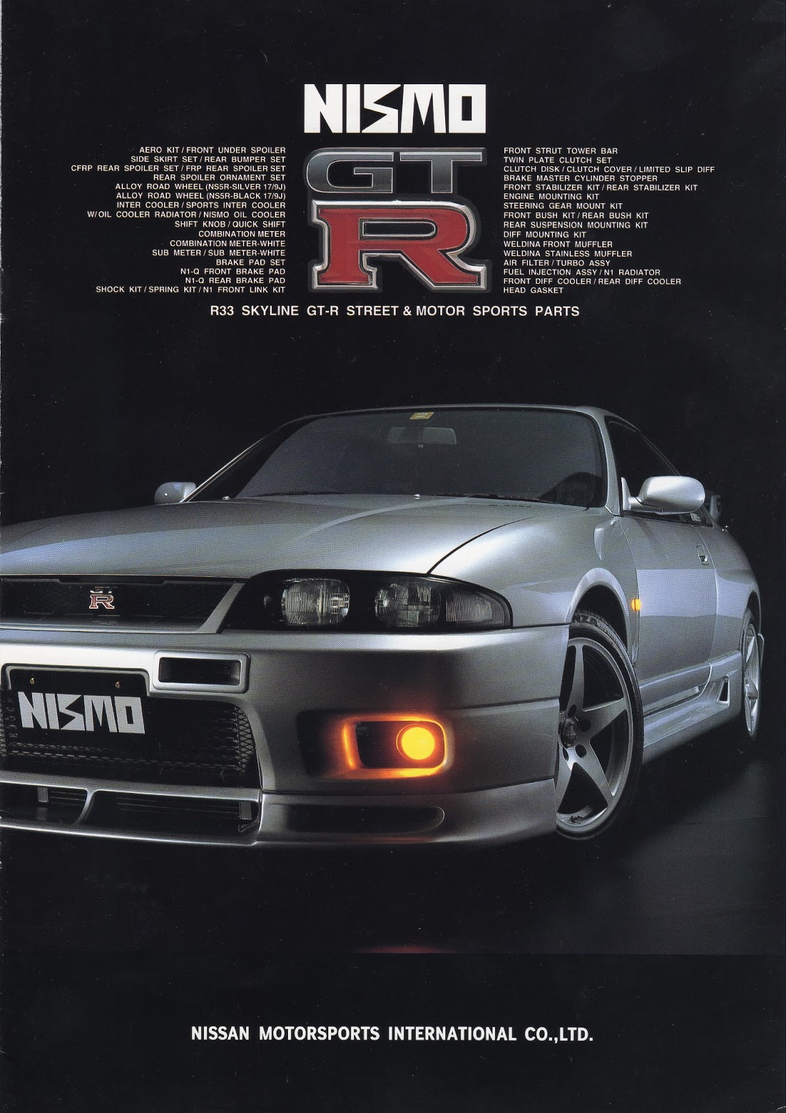 One Man S Lonely Adventures In His R33 Skyline Gt R Nismo R33 Skyline Gt R Optional Parts Catalog 1995