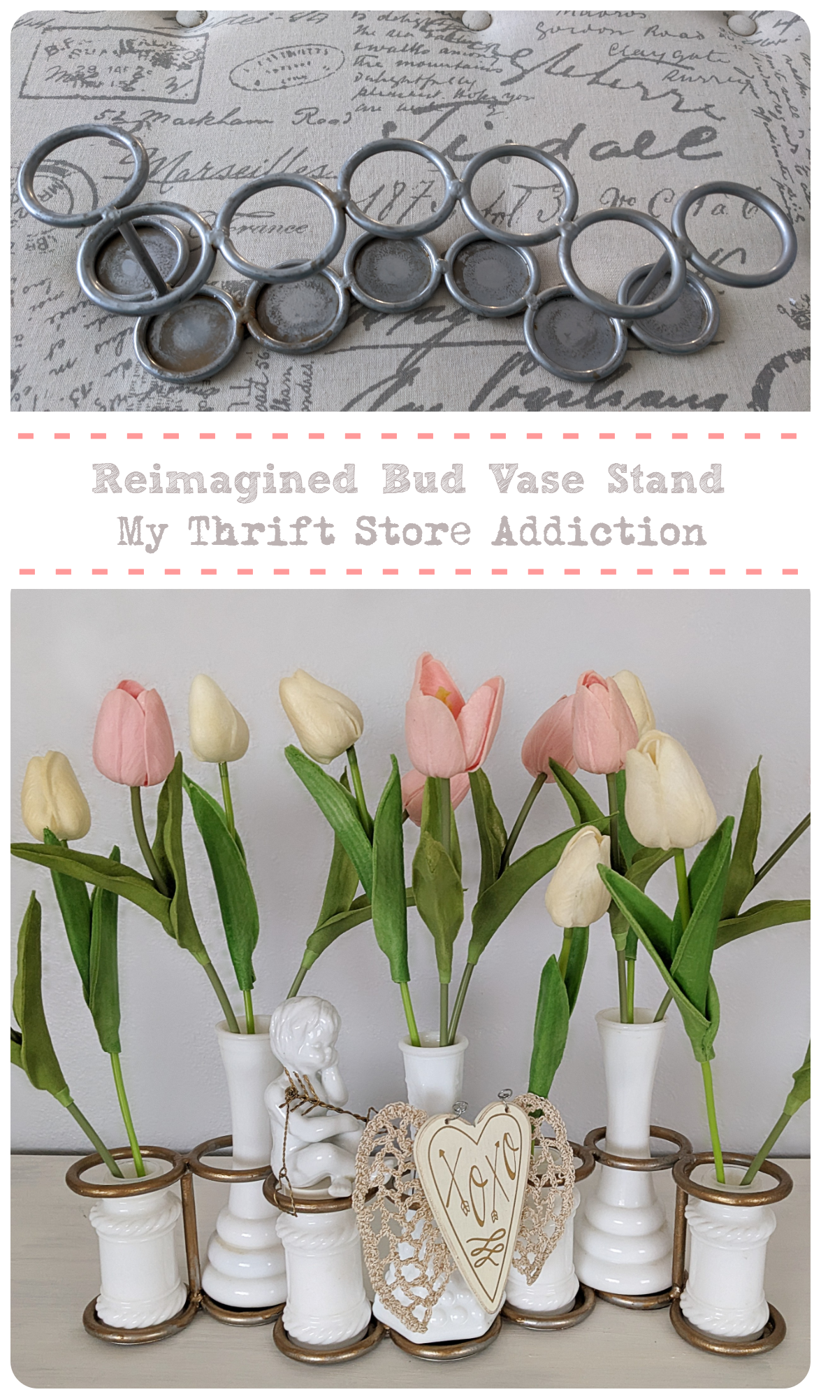 bud vase stand upcycle