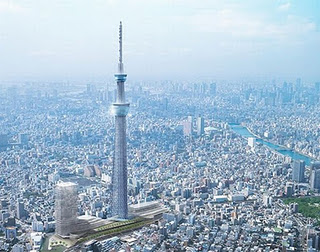 Menara Tertinggi di Dunia 2012 Tokyo Sky Tree Tower Tahan Gempa Hingga 8 SR