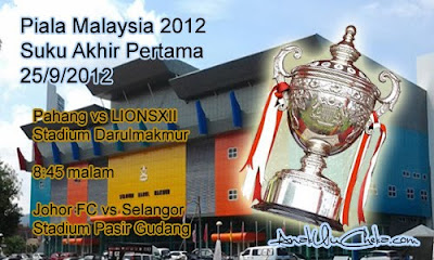 Keputusan Selangor Vs Johor Fc Piala Malaysia 25 September 2012