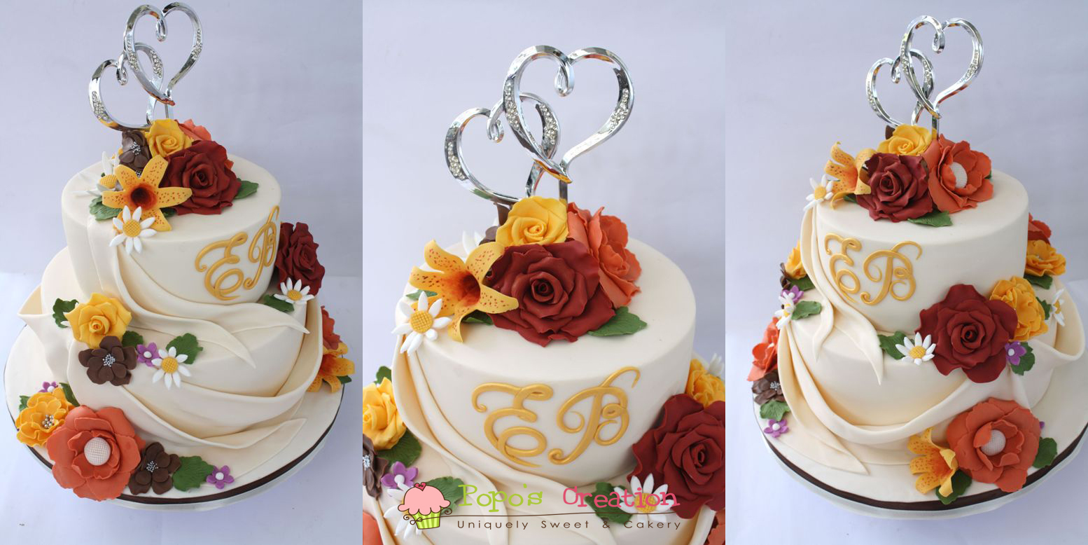 autumn wedding cakes