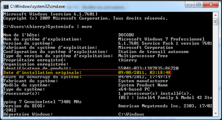 systeminfo