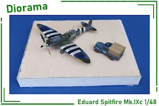 Diorama avec Spitfire Mk.IXc au 1/48