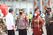 Kapolda Lampung monitoring Kamtibmas saat rangkaian Kunjungan Presiden RI di Lampung
