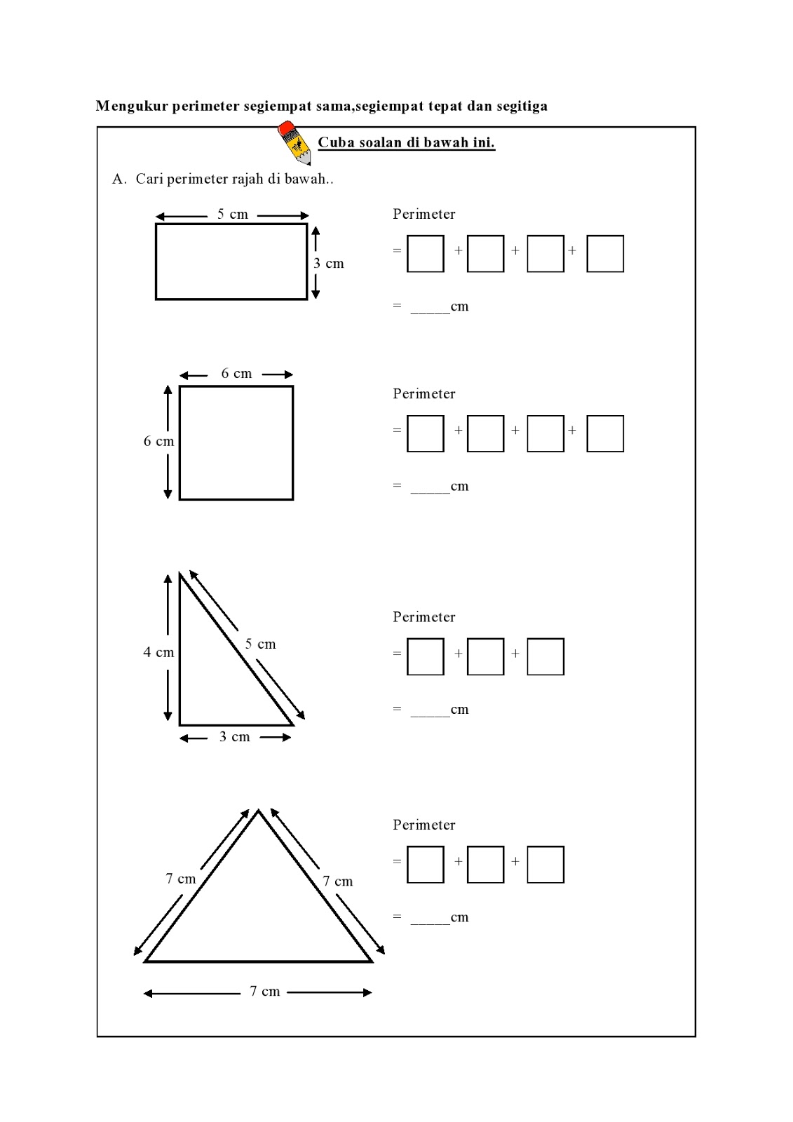 Matematik Tahun 4: Latihan Matematik