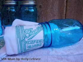 Mason Jar Flour Sack Towel by 504 Main