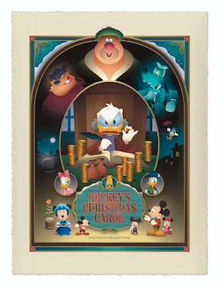 Mickey’s Christmas Carol Art Print by Jerrod Maruyama x Cyclops Print Works x Disney