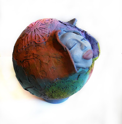 Retreat to your Sacred Space Goddess Art Clay Sculpture