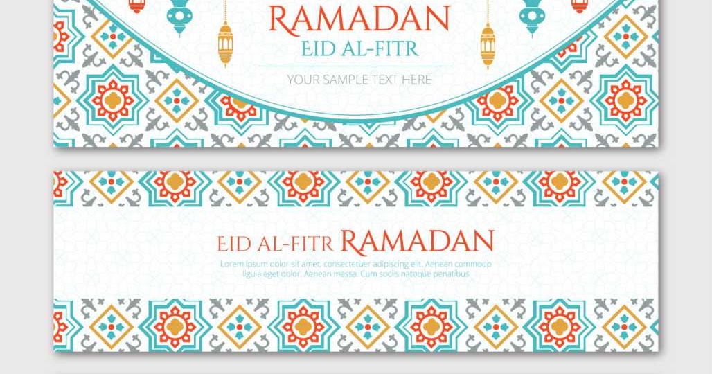 Vector Background Banner dan Spanduk Ramadhan ~ Lawang Habang