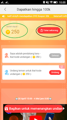 kode undangan aplikasi nonolive