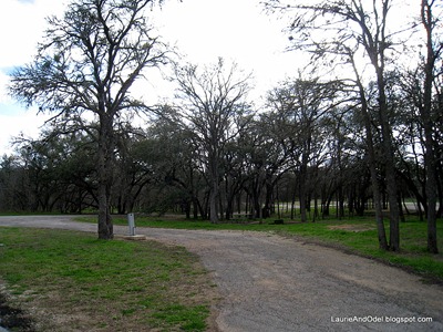 Typical pullout site at McKinney SP