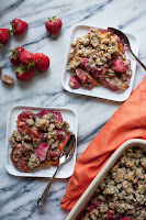 Strawberry-Peach Crisp with Hazelnut-Pepita Crumble | acalculatedwhisk.com