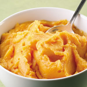 Mashed sweet potatoes, photo by Michael Akcin