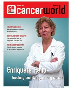 Cancer World 60 - May & June 2014 | TRUE PDF | Bimestrale | Medicina | Salute | NoProfit | Tumori | Professionisti
The aim of Cancer World is to help reduce the unacceptable number of deaths from cancer that is caused by late diagnosis and inadequate cancer care. We know our success in preventing and treating cancer depends on many factors. Tumour biology, the extent of available knowledge and the nature of care delivered all play a role. But equally important are the political, financial, bureaucratic decisions that affect how far and how fast innovative therapies, techniques and technologies are adopted into mainstream practice. Cancer World explores the complexity of cancer care from all these very different viewpoints, and offers readers insight into the myriad decisions that shape their professional and personal world.